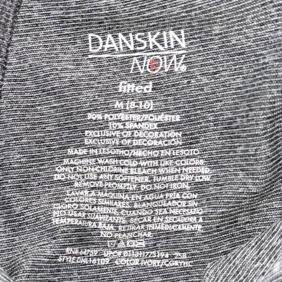 Danskin Now Womens Gray Ruched Capri Leggings Size M - Picture 2 of 11